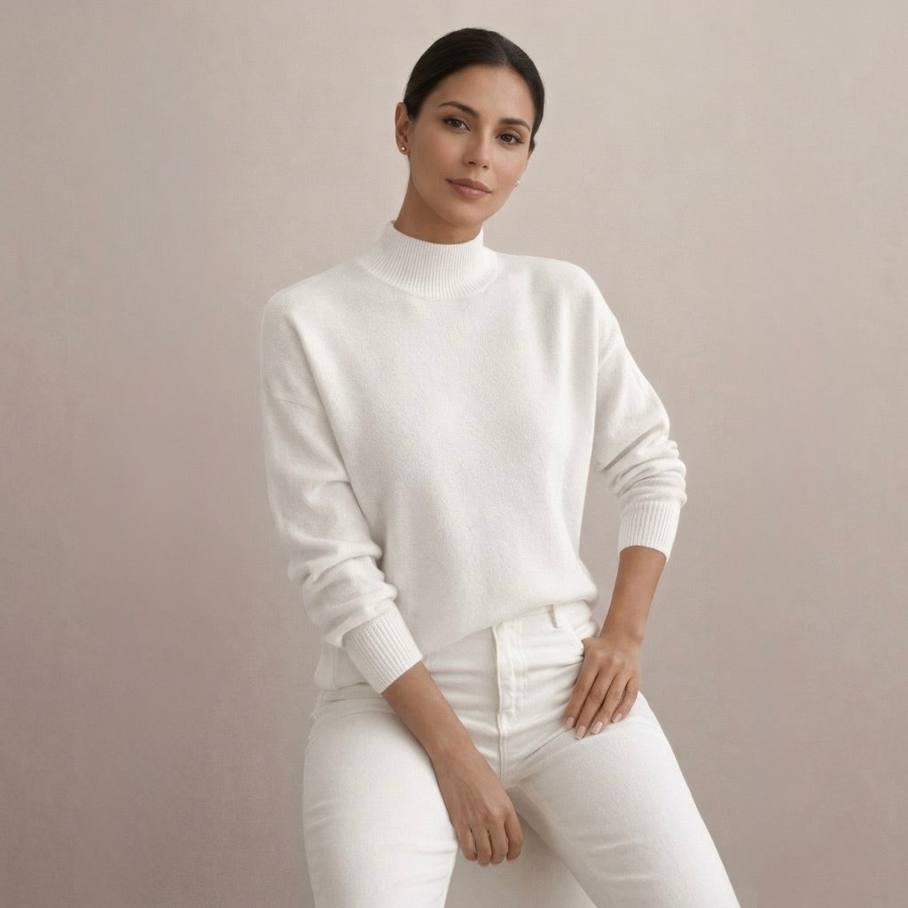 AMELIA | Sweter z wysokim kołnierzem