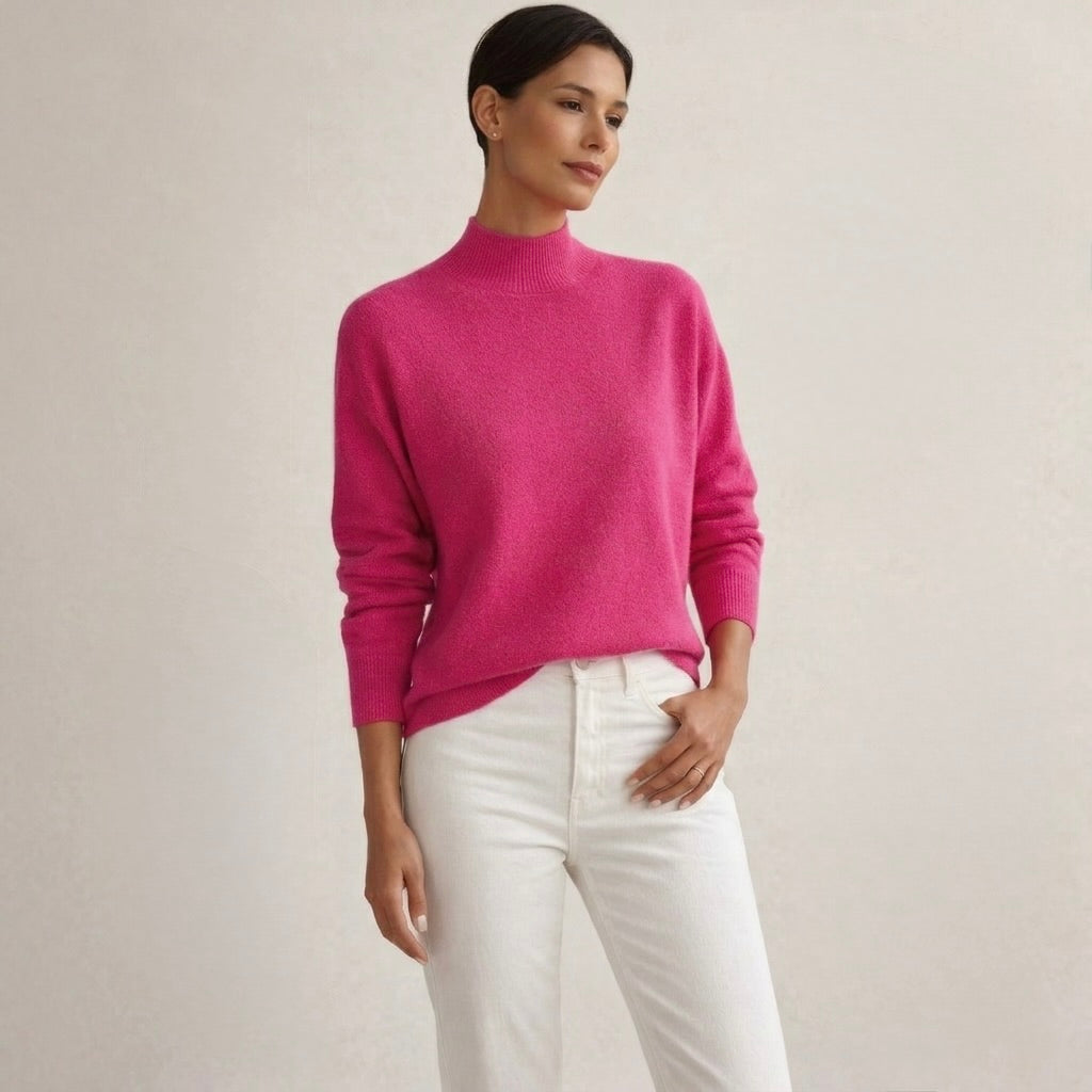 AMELIA | Sweter z wysokim kołnierzem