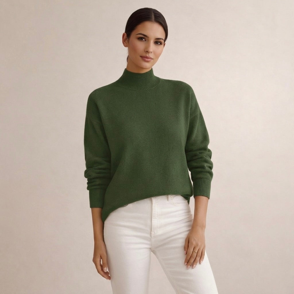 AMELIA | Sweter z wysokim kołnierzem
