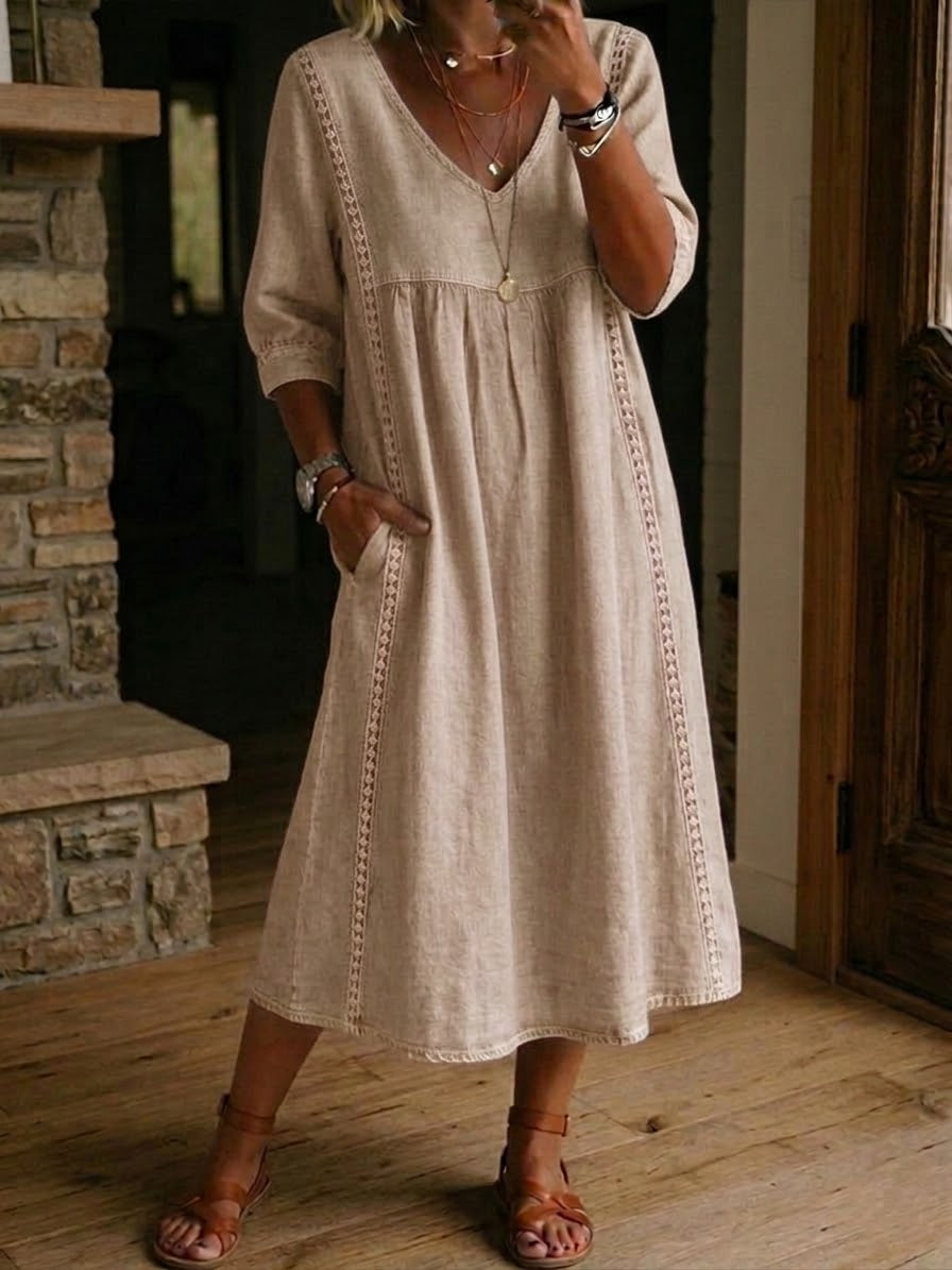 ANTONIA | Sukienka maxi w patchwork 10
