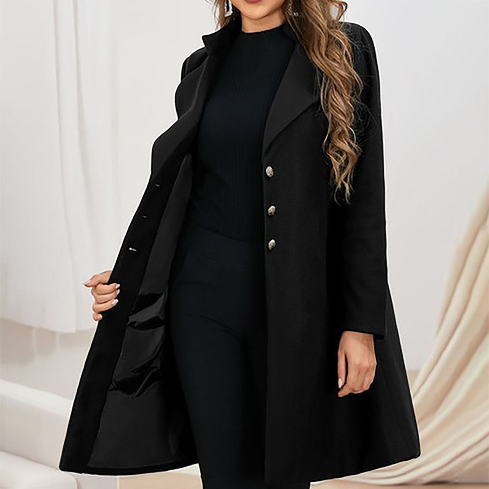 HANNAH | Elegancki płaszcz o dopasowanym kroju