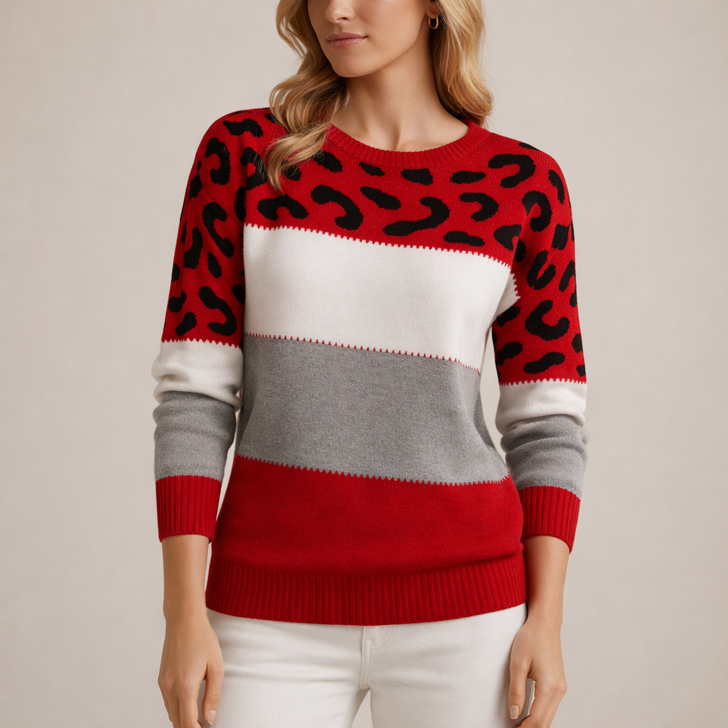 KLARA | Sweter w panterkę