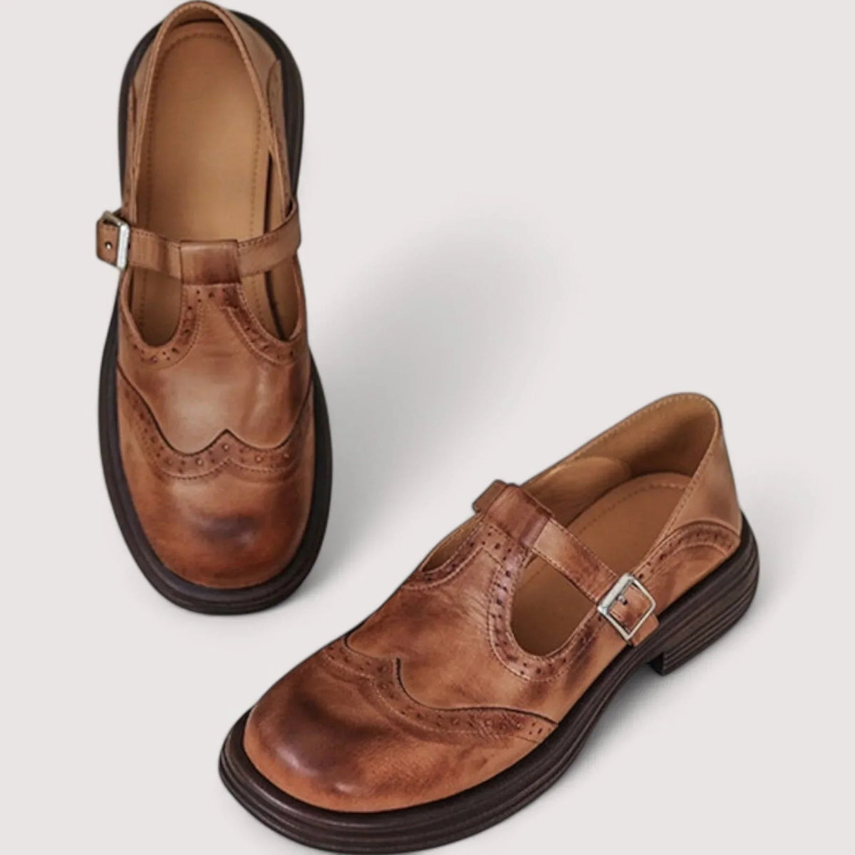 KLAUDIA | Buty Mary Jane z paskiem