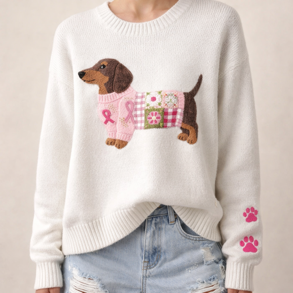 LENA | Sweter w Kwiaty
