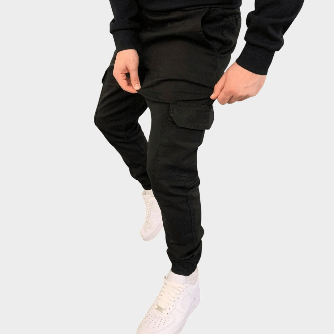 LEO | Spodnie jogger cargo z kieszeniami