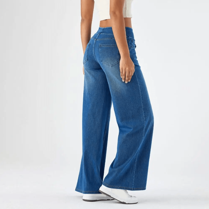 LINDA | Jeansy z wysokim stanem