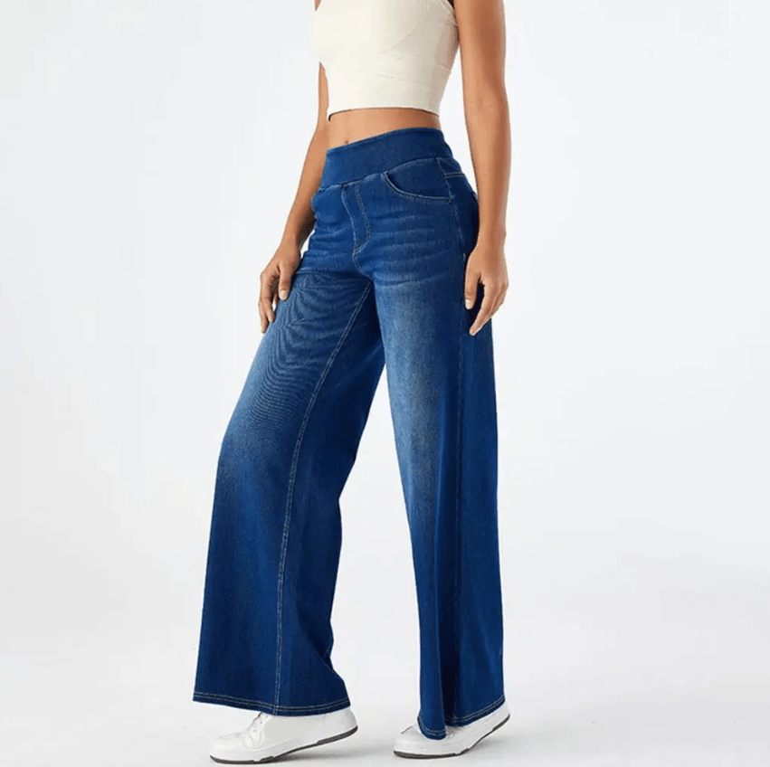 LINDA | Jeansy z wysokim stanem