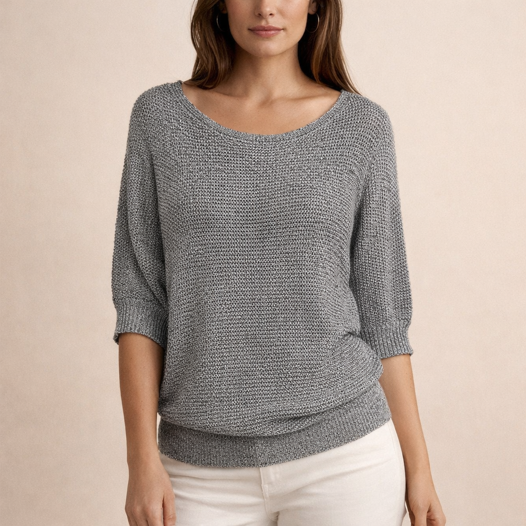 LINDA | Sweter z guzikami