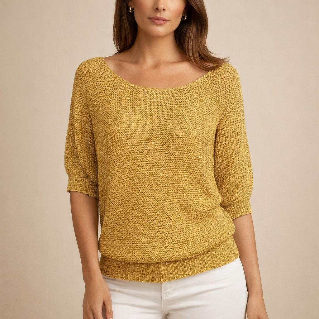 LINDA | Sweter z guzikami