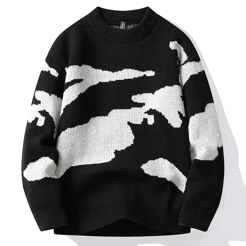 MAGDALENA | Sweter oversize z nadrukiem
