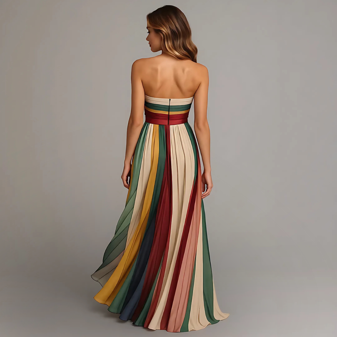 MARTA | Suknia Wieczorowa Maxi w Plisy