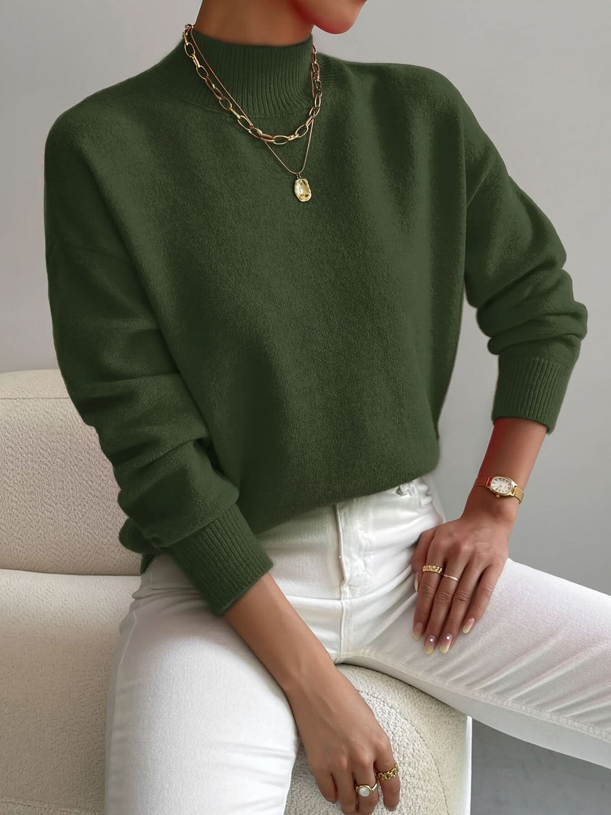 SERAPHINE | Sweter z golfem 7
