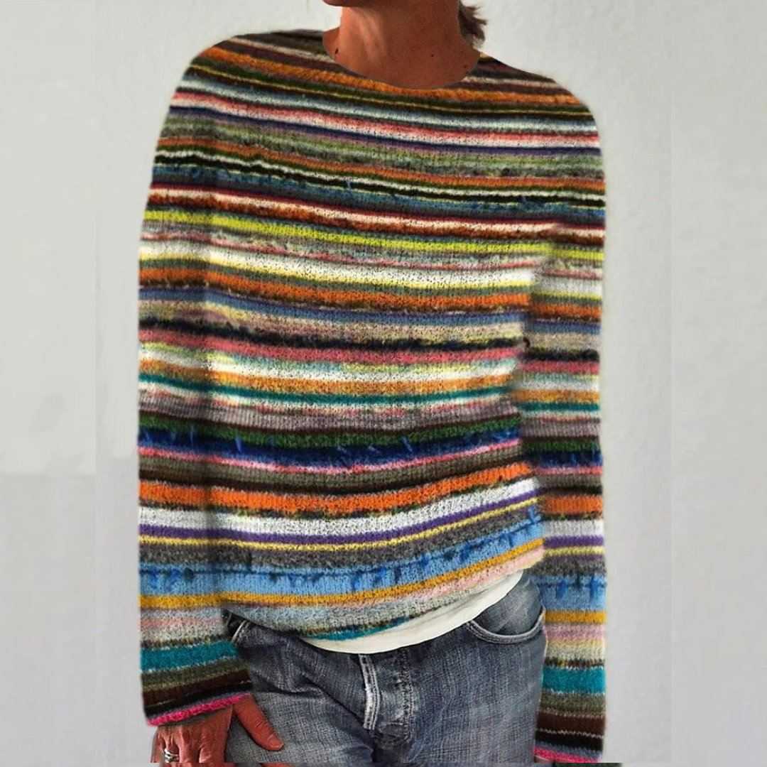 ALICJA | Sweter w paski oversize