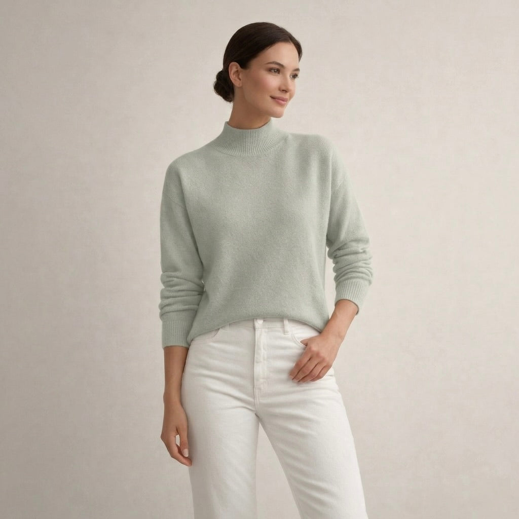 AMELIA | Sweter z wysokim kołnierzem
