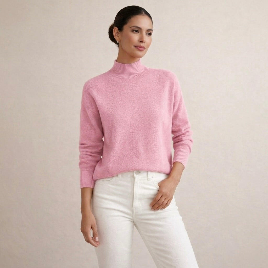 AMELIA | Sweter z wysokim kołnierzem