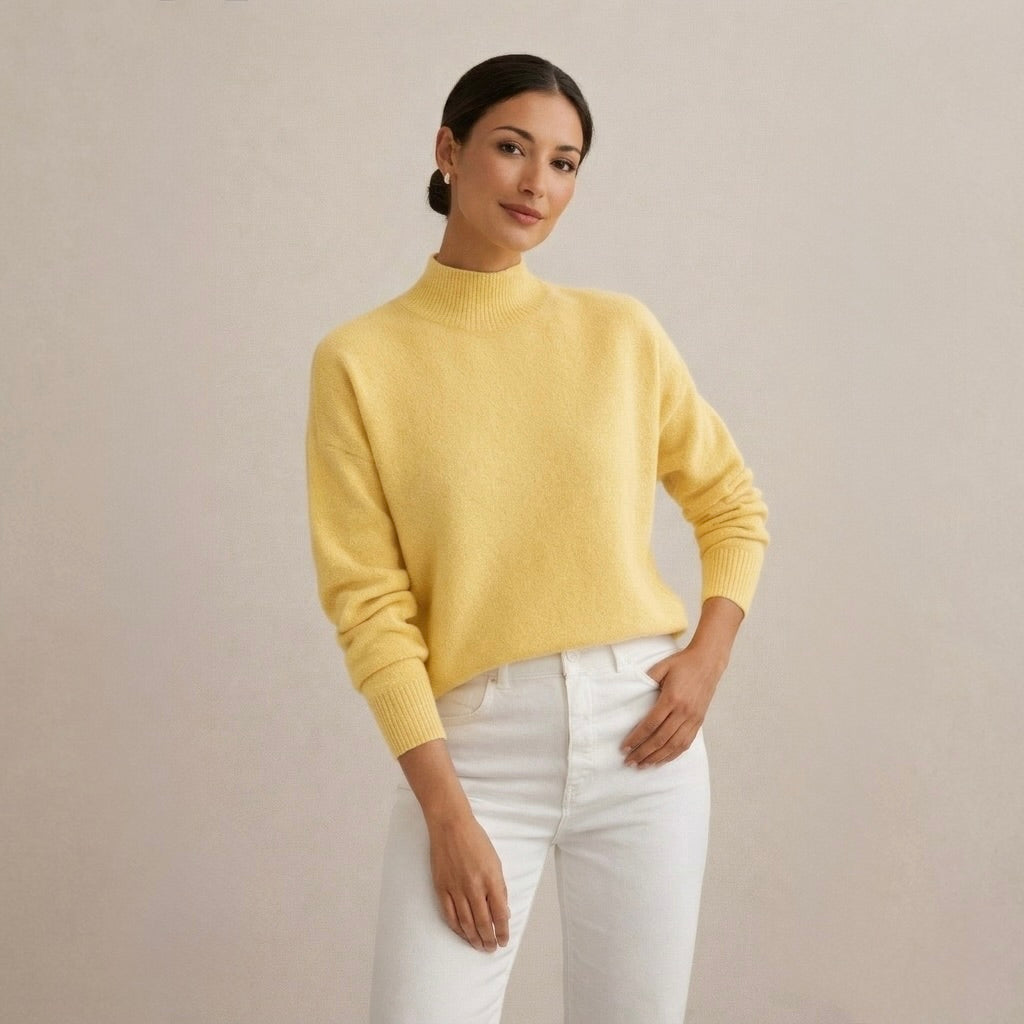 AMELIA | Sweter z wysokim kołnierzem