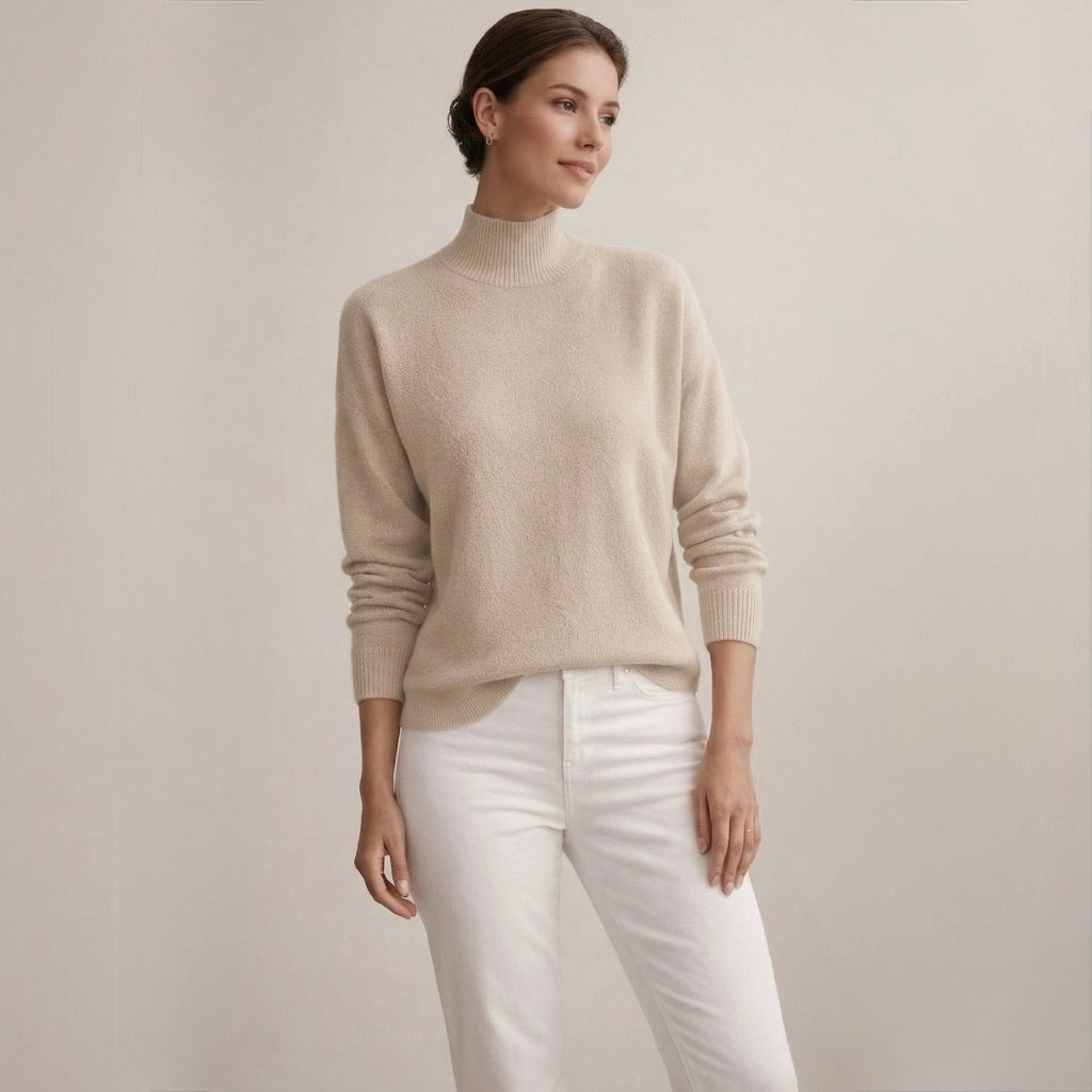 AMELIA | Sweter z wysokim kołnierzem