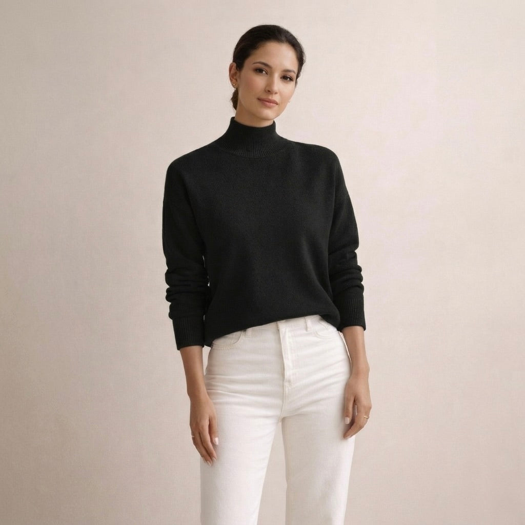 AMELIA | Sweter z wysokim kołnierzem
