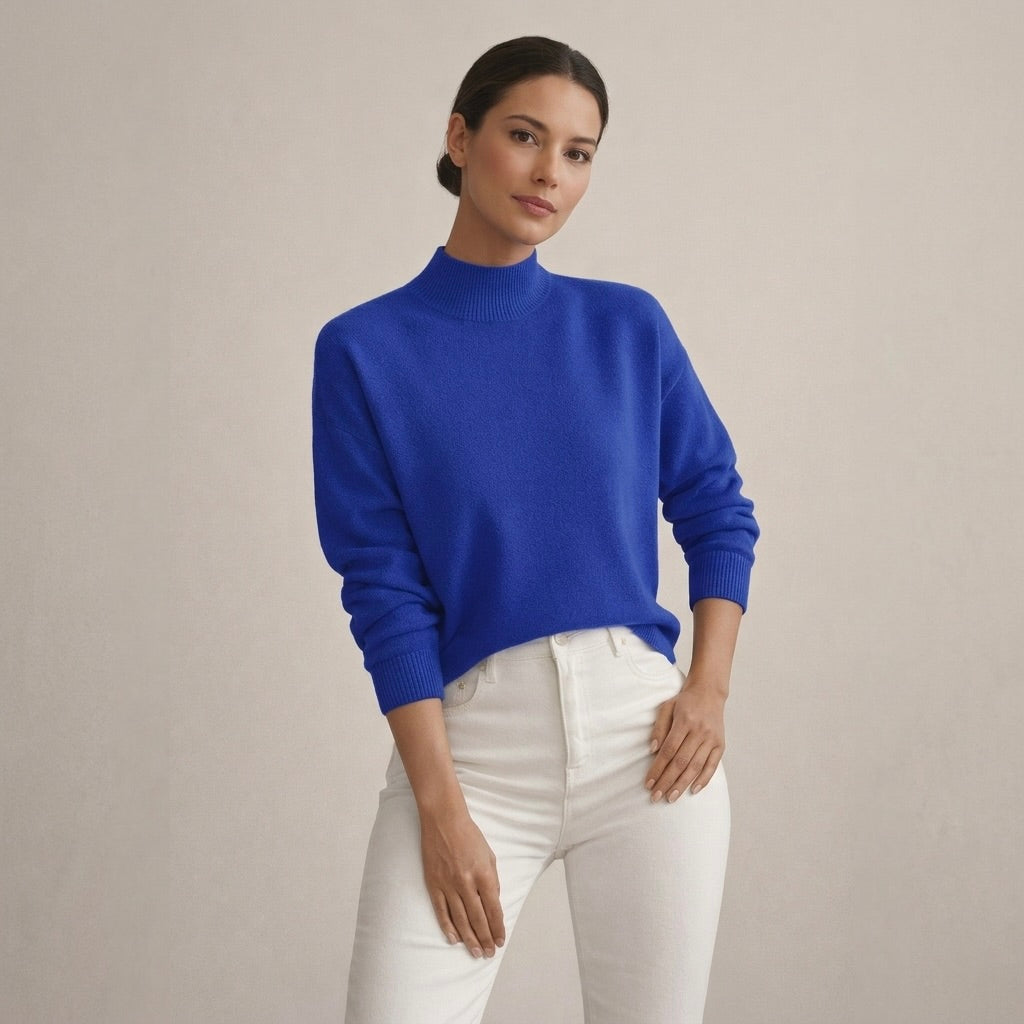 AMELIA | Sweter z wysokim kołnierzem