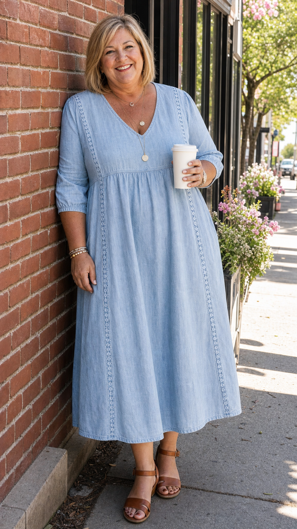 ANTONIA | Sukienka maxi w patchwork 3