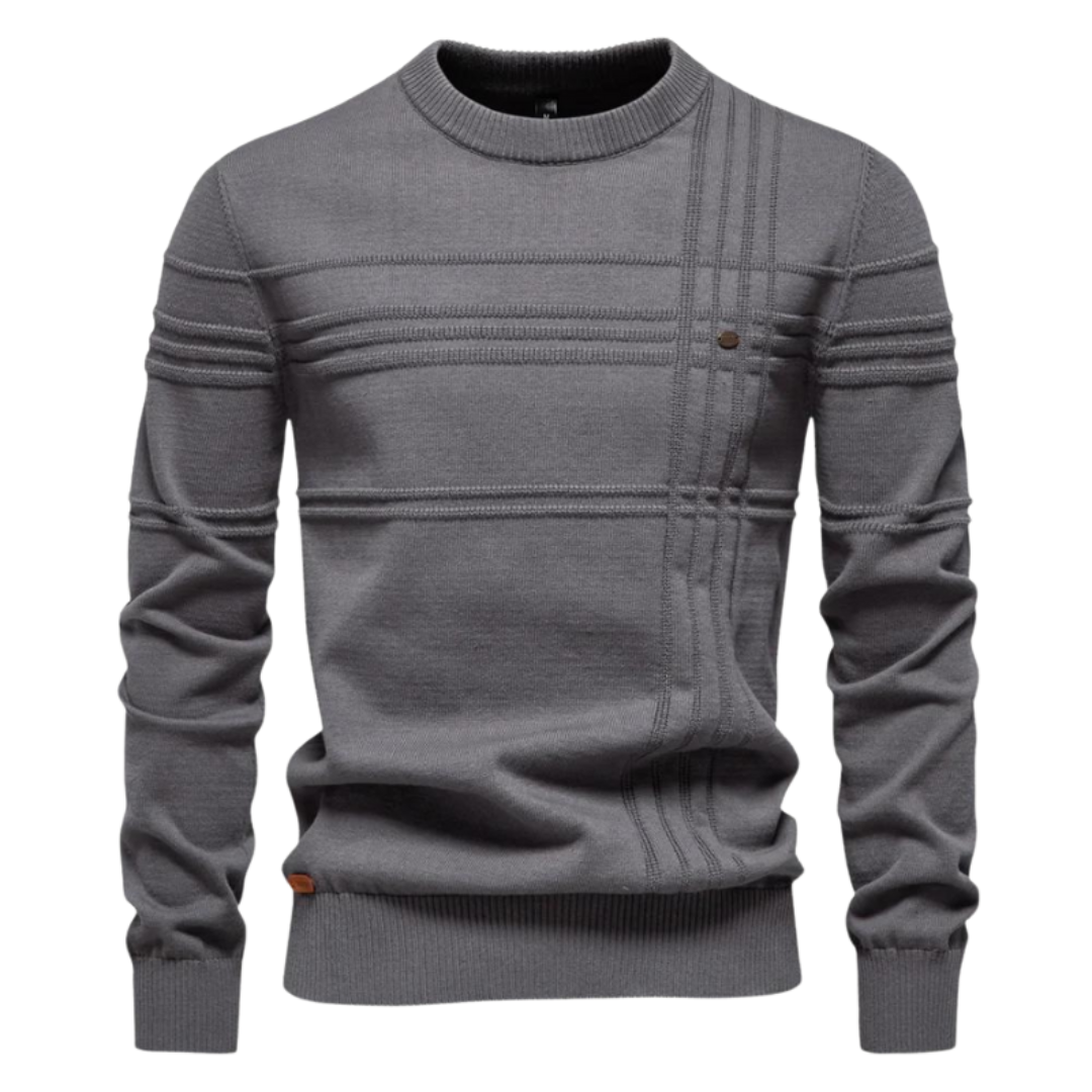MARCIN | Sweter w kratkę