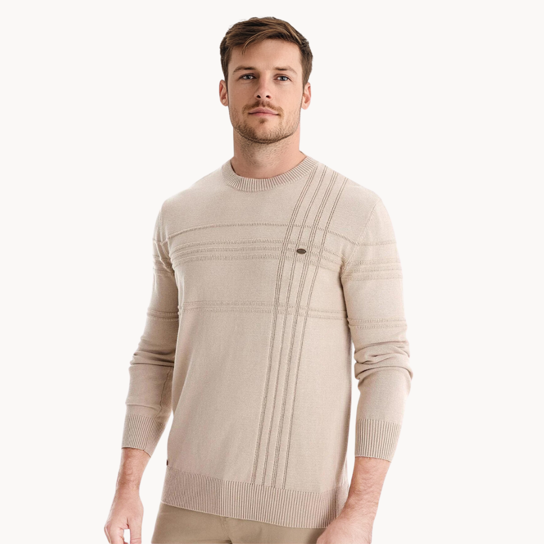 MARCIN | Sweter w kratkę