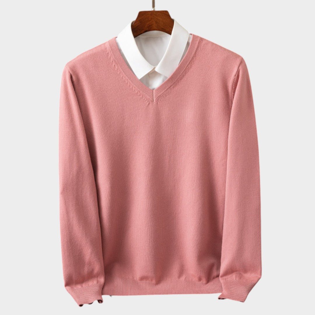 BENJAMIN | Sweter z dekoltem V