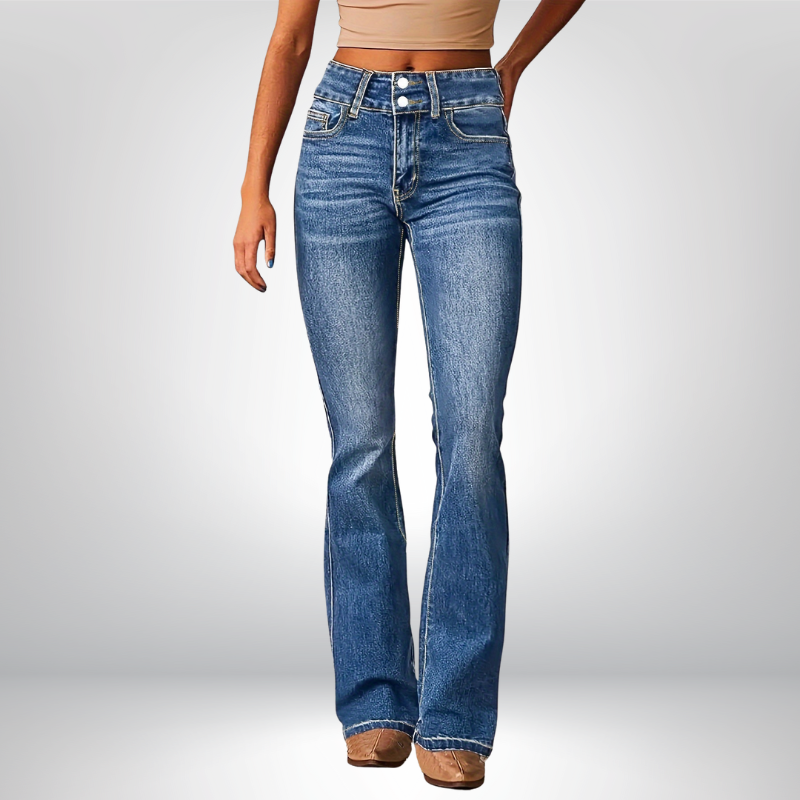 CLARA | Jeansy z wysokim stanem