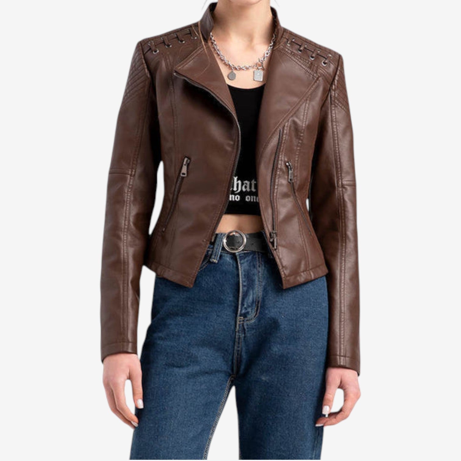 FLEUR – Kurtka – Styl motocyklowy