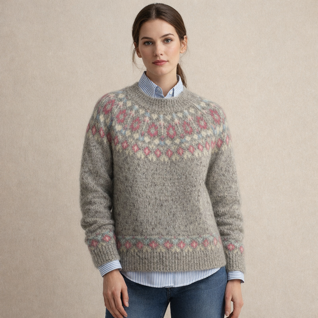 HELENA | Sweter w nordycki wzór