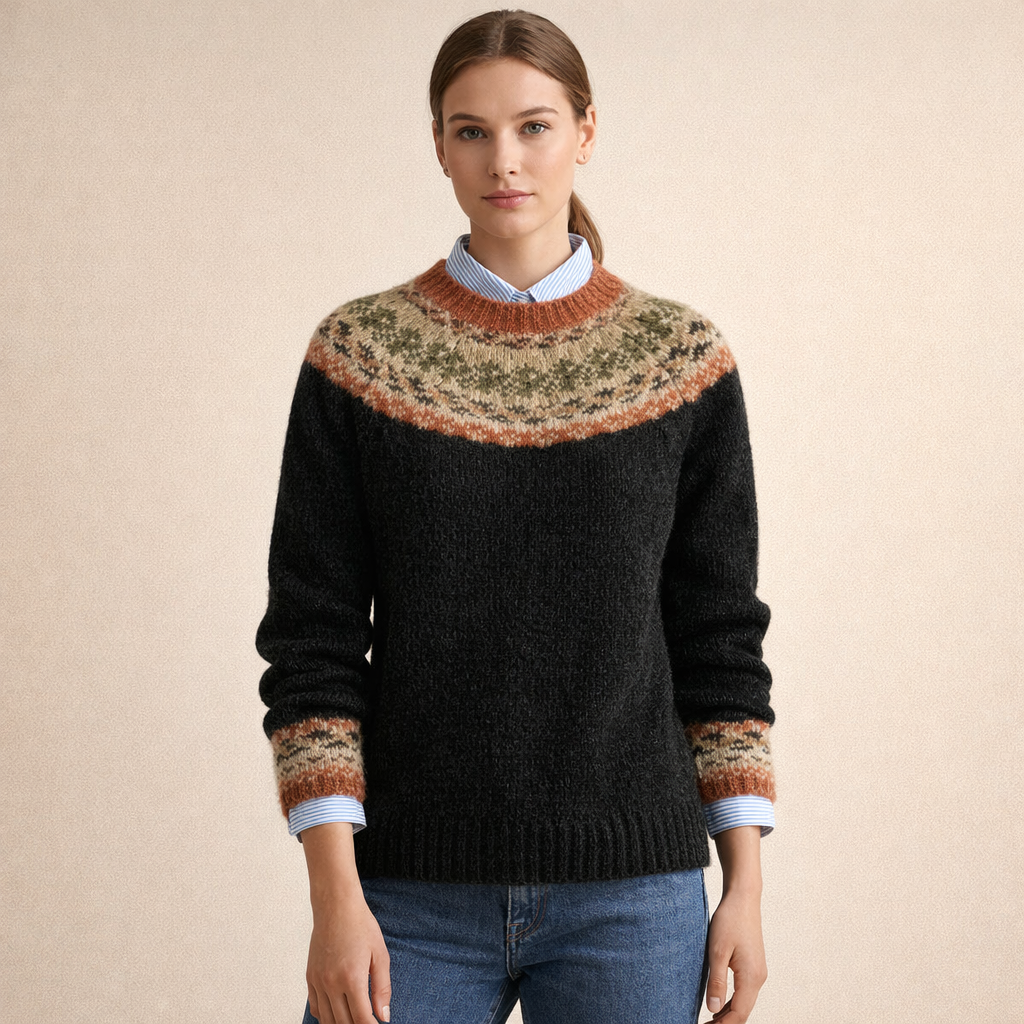 HELENA | Sweter w nordycki wzór