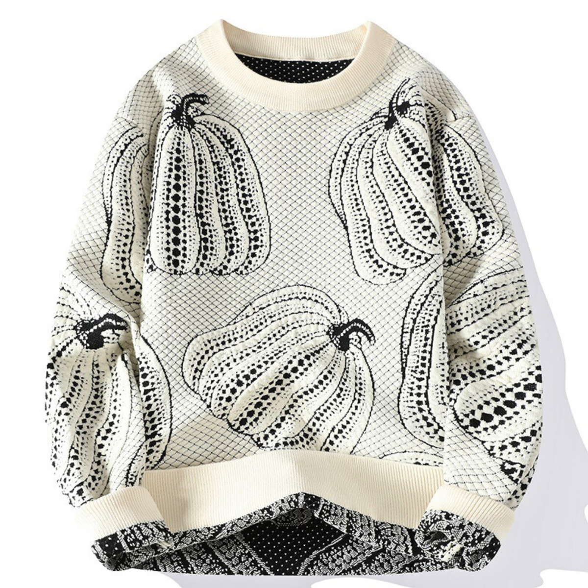 IZABEL | Sweter z haftem dyni