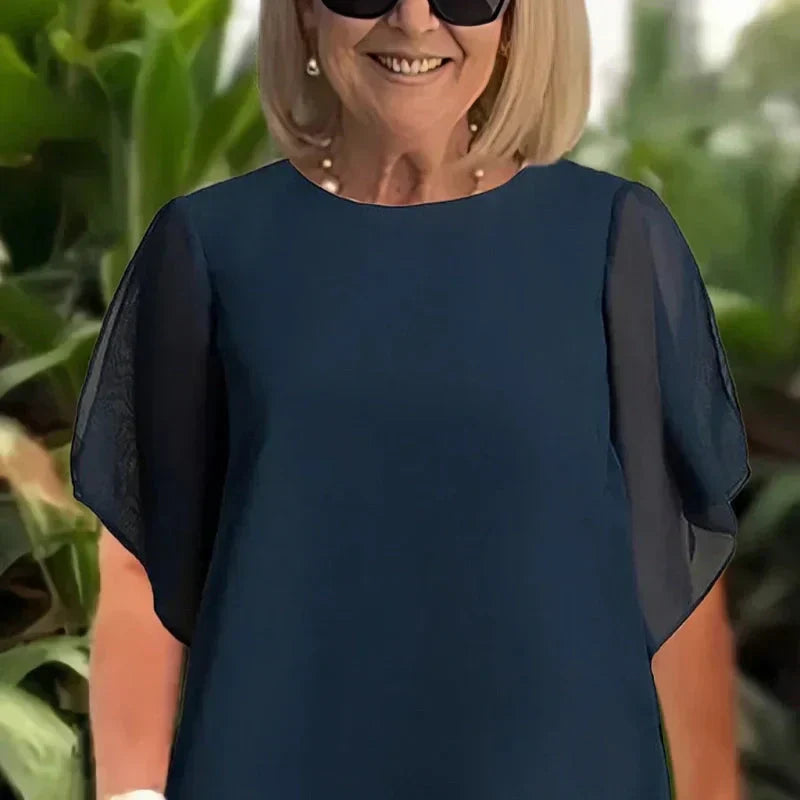 KAROLINA | Kostium z drapowanym topem 2