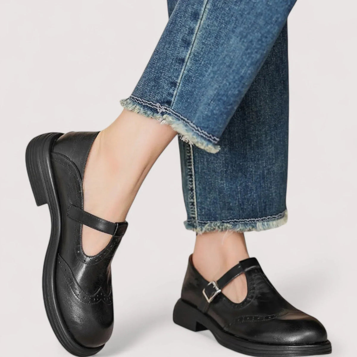 KLAUDIA | Buty Mary Jane z paskiem