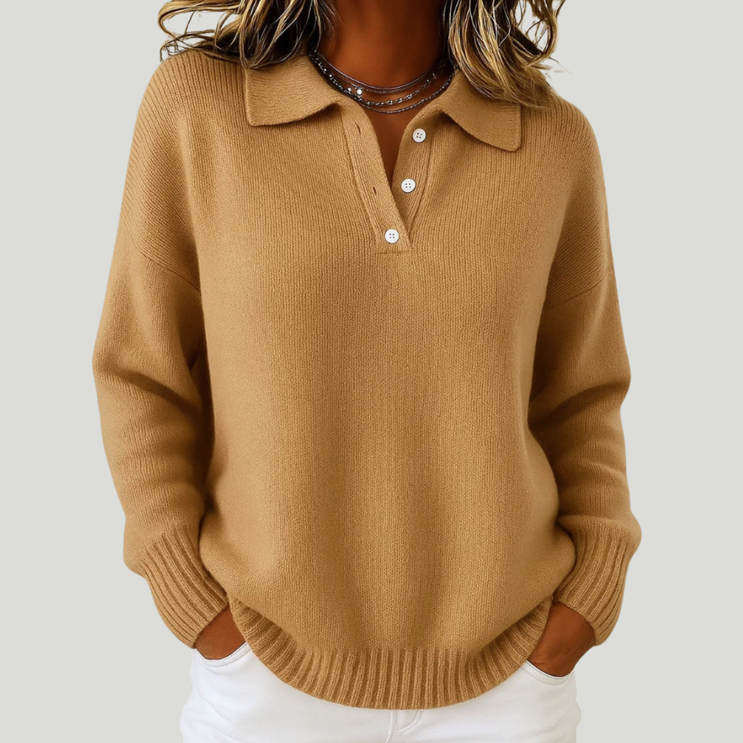 KRYSTYNA | Sweter z kołnierzykiem