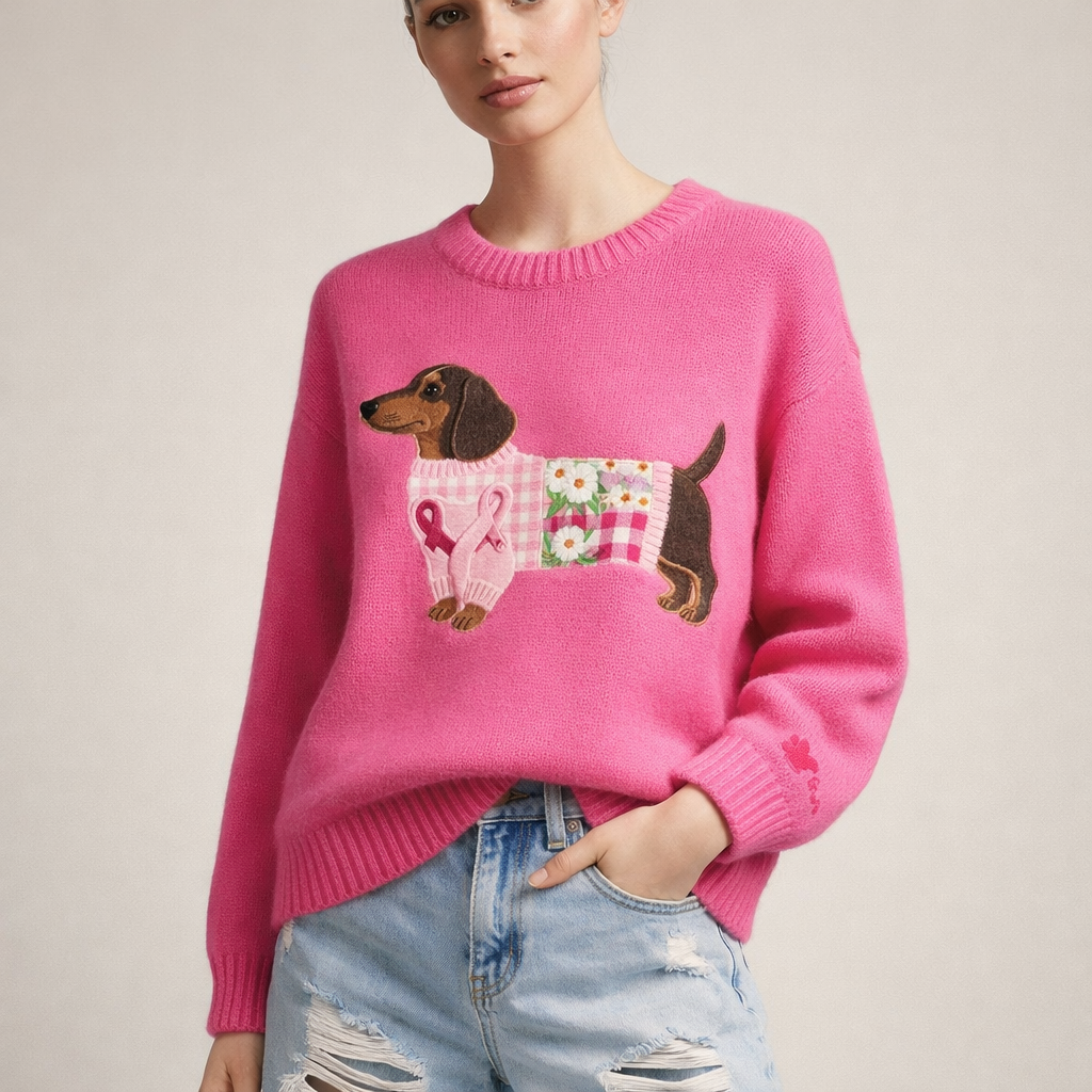 LENA | Sweter w Kwiaty