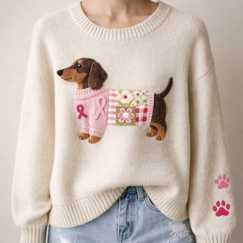 LENA | Sweter w Kwiaty