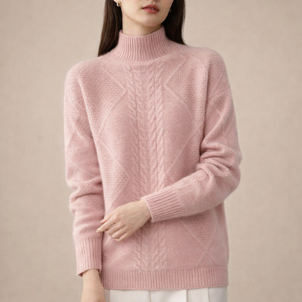 LIDIA | Sweter warkoczowy