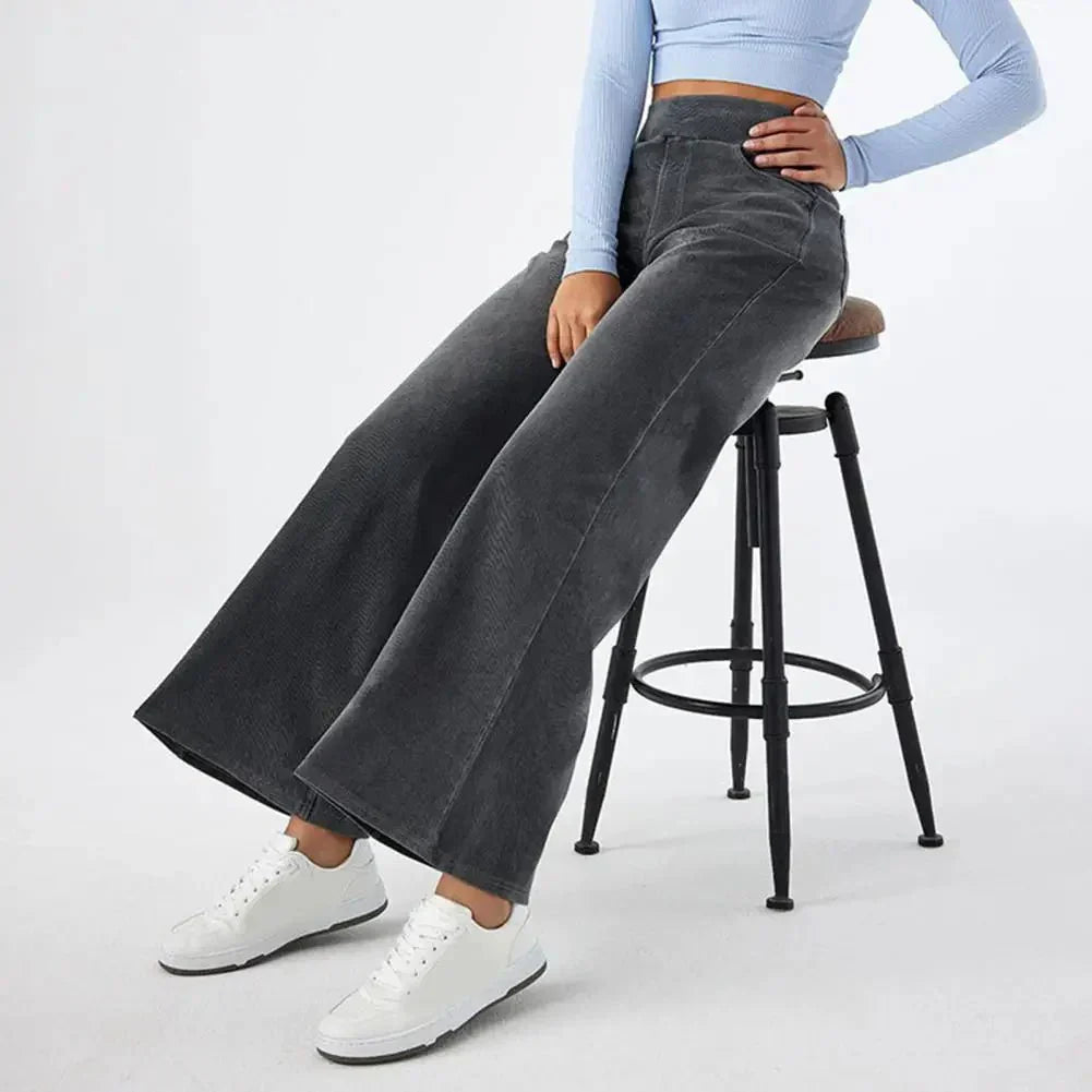 LINDA | Jeansy z wysokim stanem