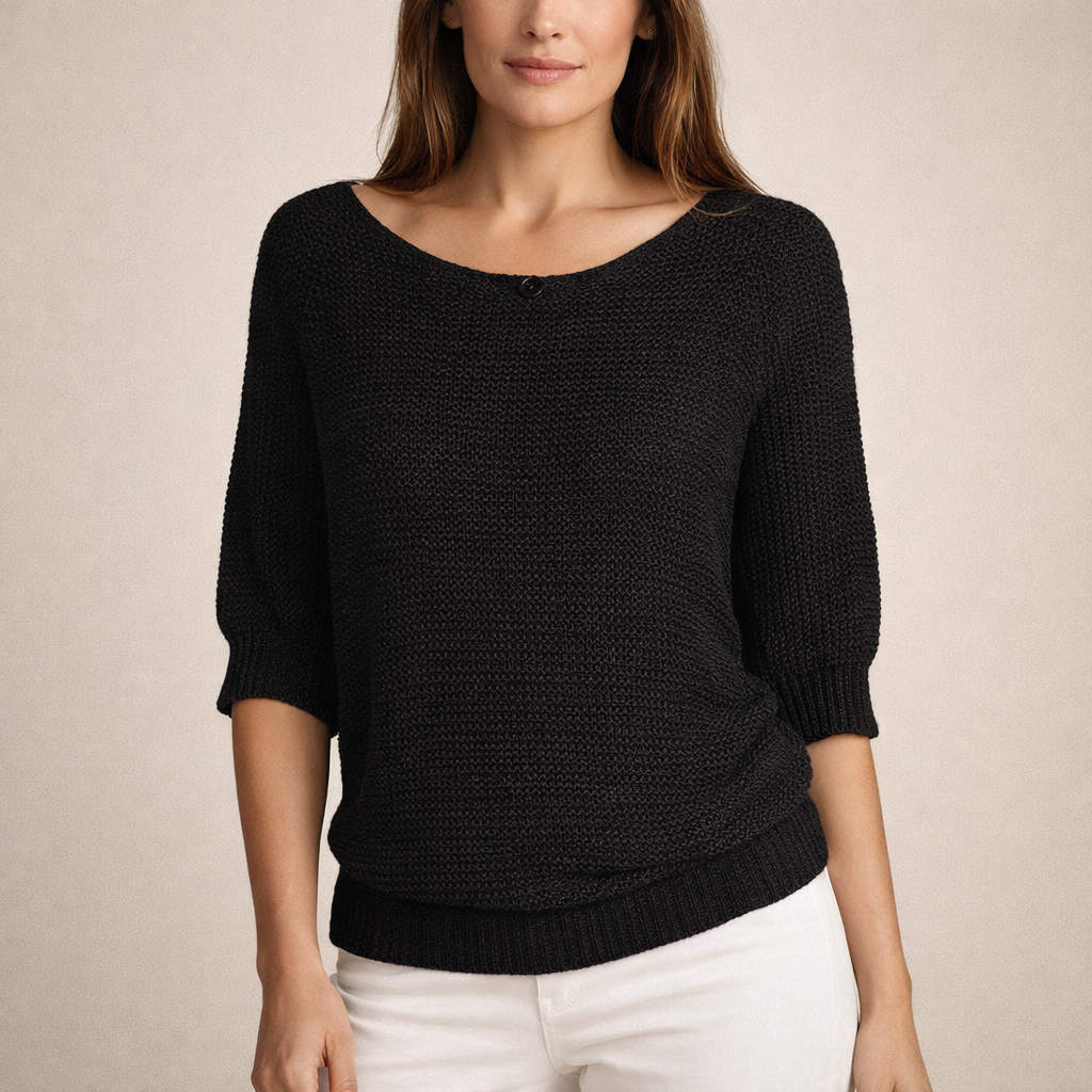 LINDA | Sweter z guzikami