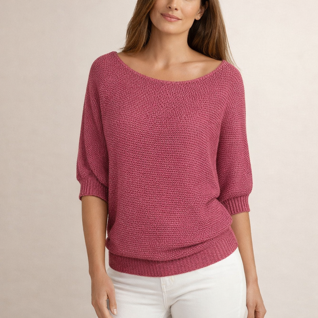 LINDA | Sweter z guzikami