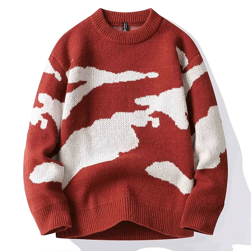 MAGDALENA | Sweter oversize z nadrukiem