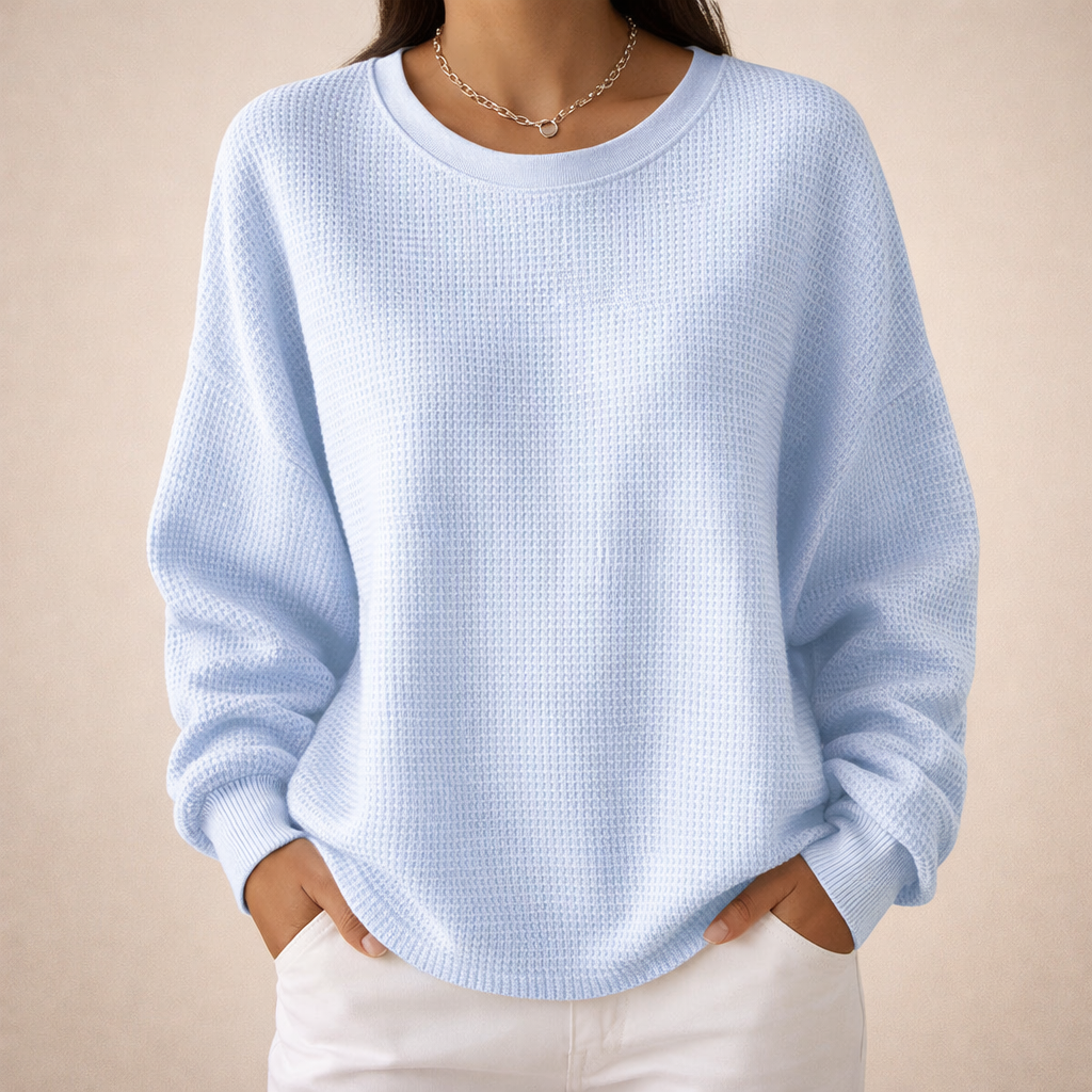MARIA | Bluza w Fakturę Waffle