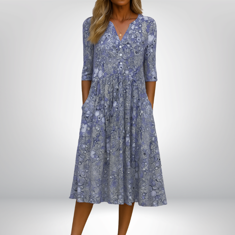 MARILYN | Sukienka midi w paisley