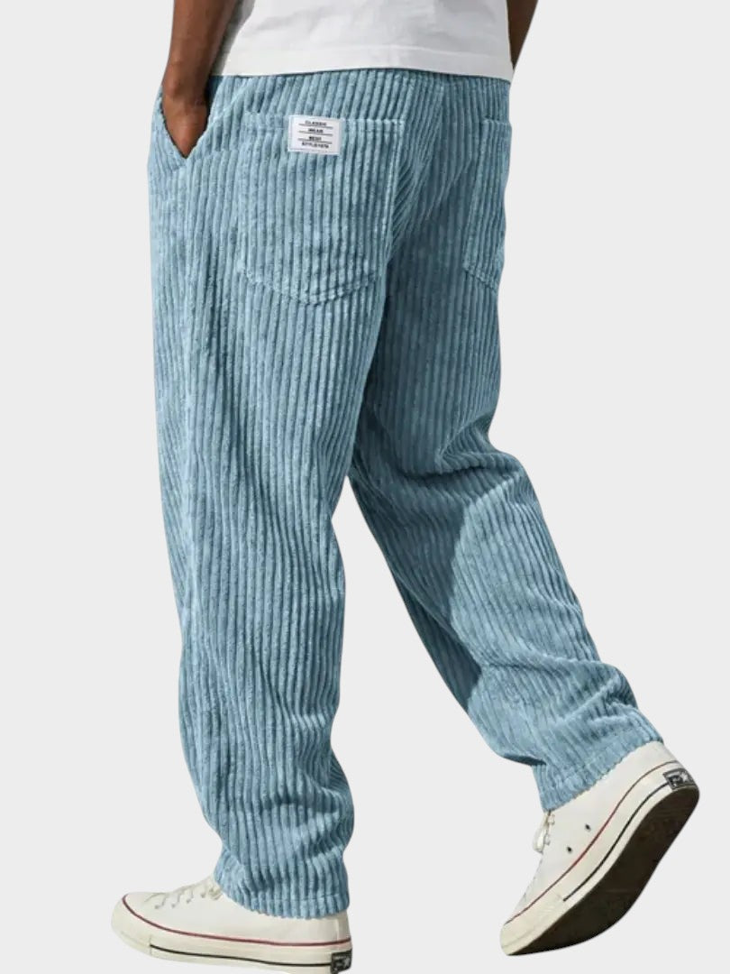 MONAKO | Spodnie sztruksowe z elastycznym pasem