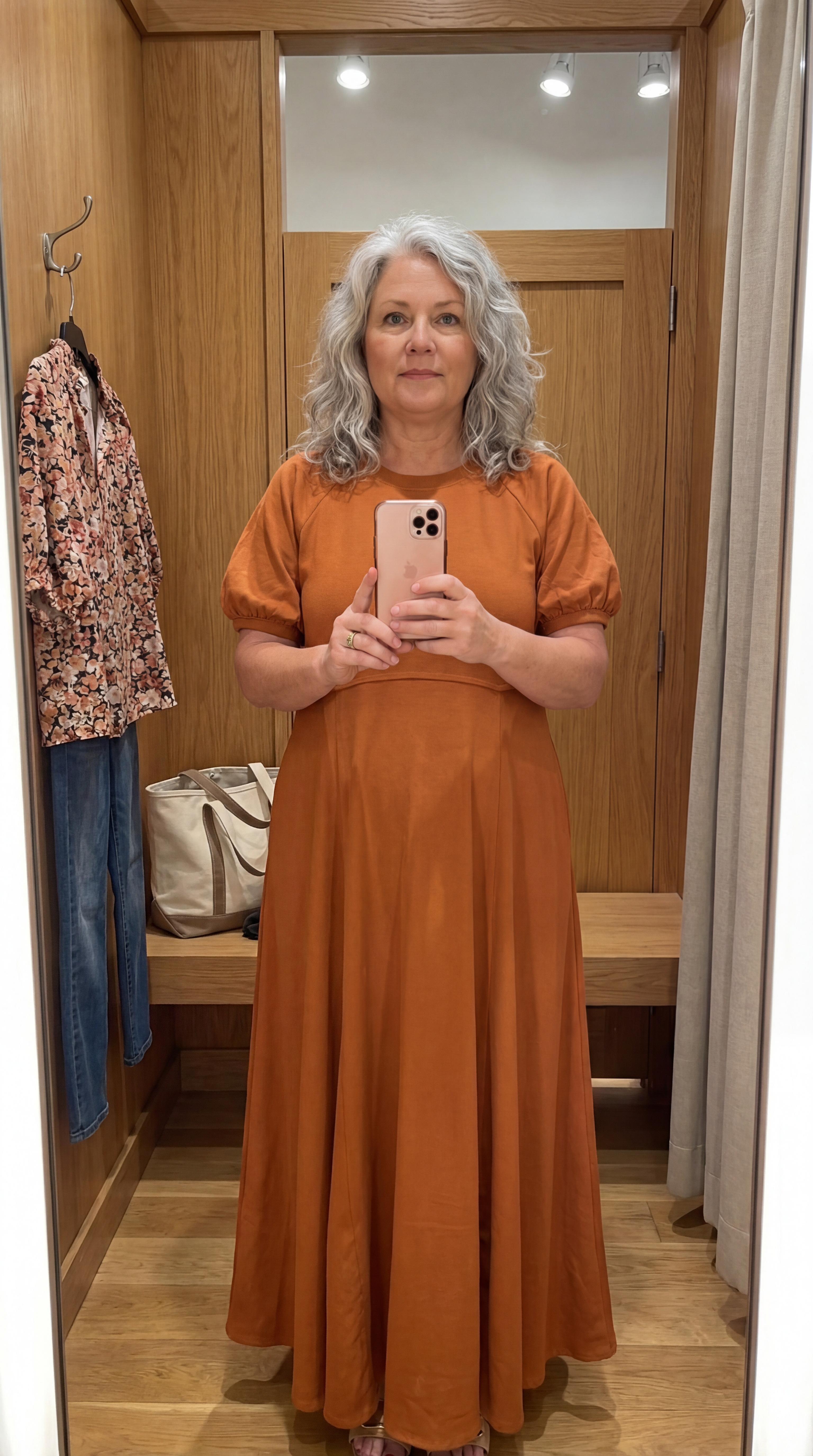 ALESSIA | Sukienka maxi z bufiastymi rękawami