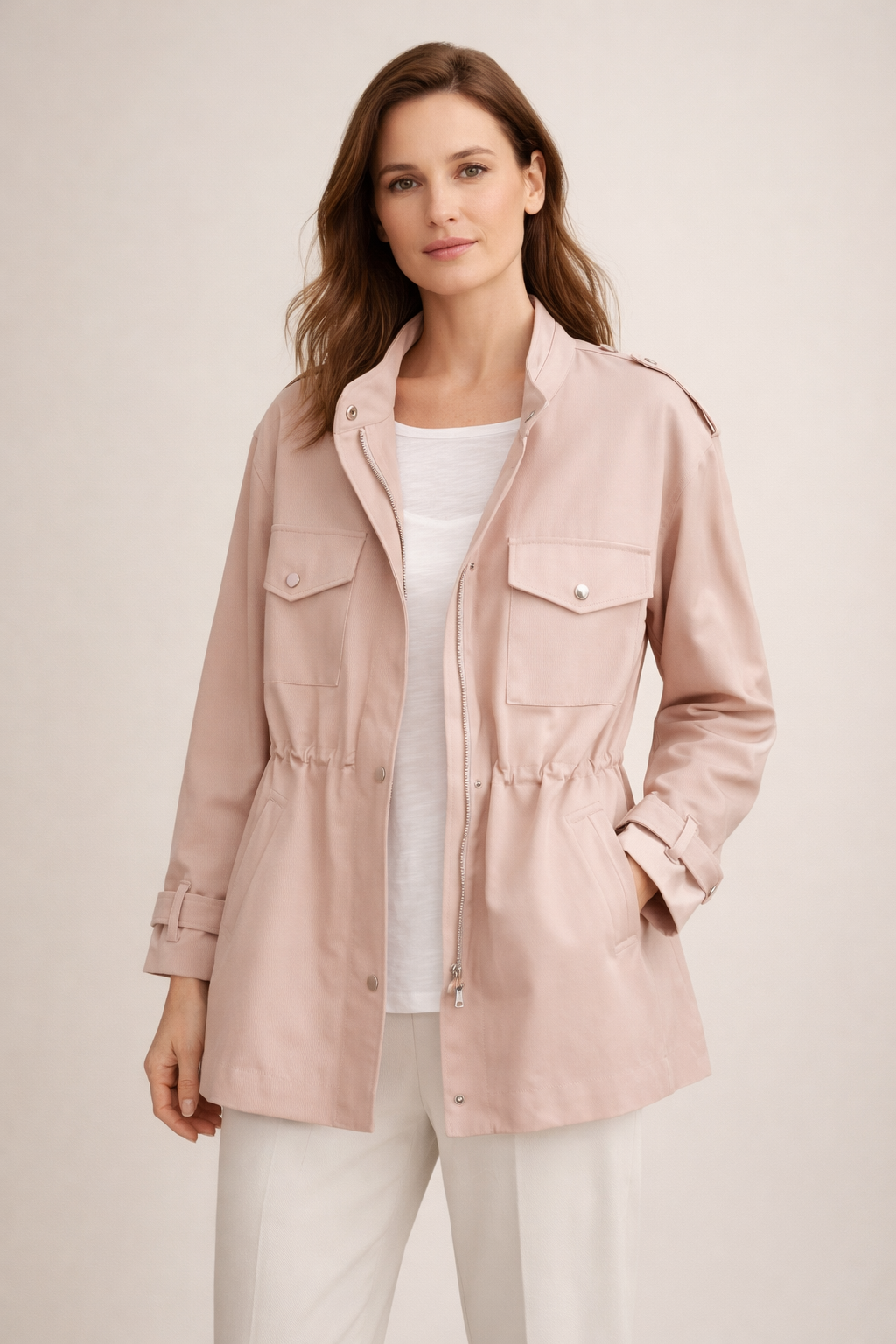 SANDRA | Kurtka w stylu utility z troczkiem