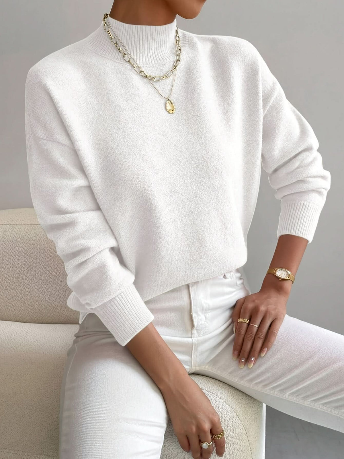 SERAPHINE | Sweter z golfem 1