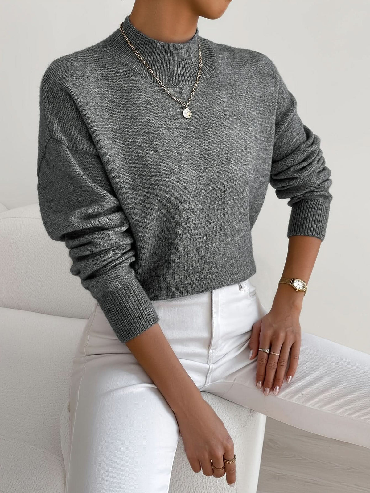 SERAPHINE | Sweter z golfem 9
