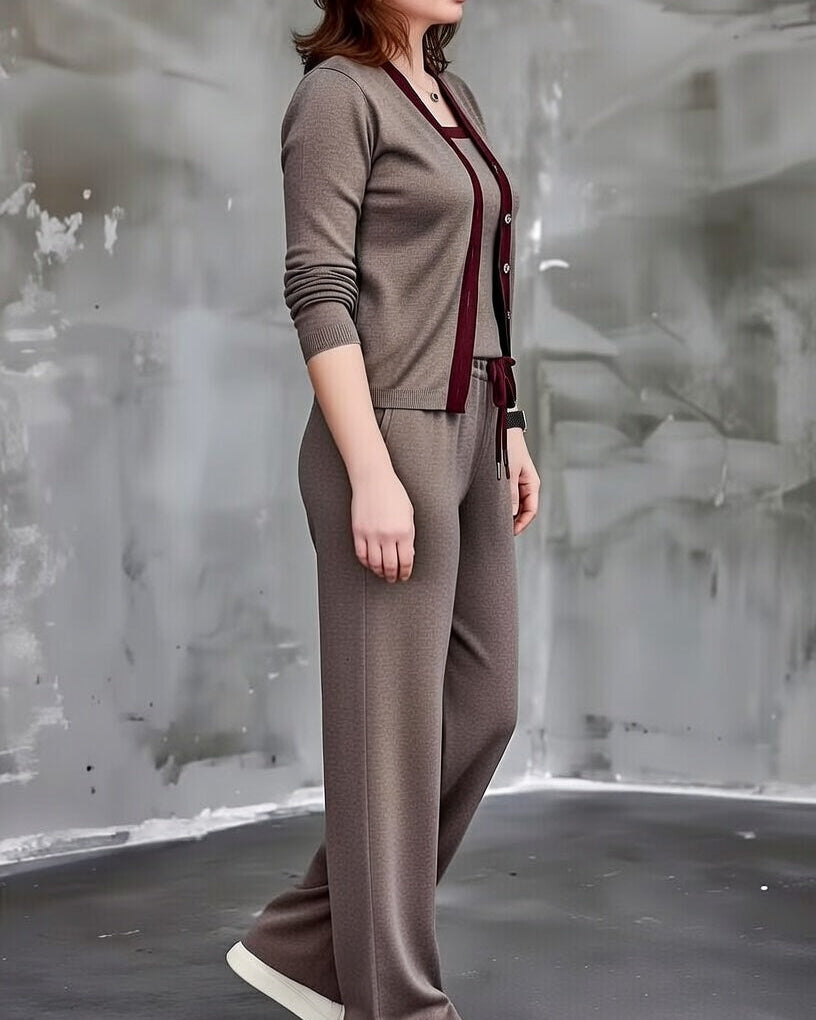 TESSA | Komplet z szerokimi nogawkami 2